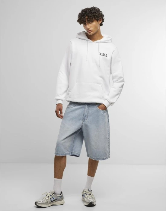 Los Angeles Wording EMB Regular Hoody white XXL