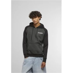 Compton Wording EMB Raglan Hoody cha/blk XXL