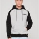 Compton Wording EMB Raglan Hoody h.grey/blk XXL