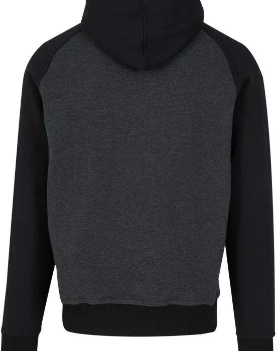 Compton Wording EMB Raglan Hoody cha/blk XXL