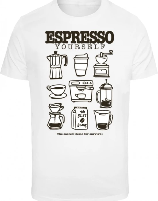 Тениска Espresso Yourself Coffee Tee white XXL