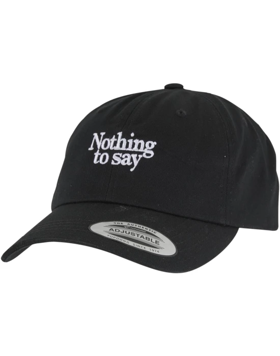 Nothing To Say Wooly Combed Cap black one size