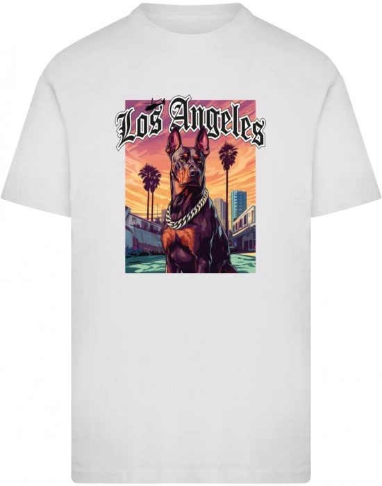 Тениска Los Angeles Dog Tee white XXL