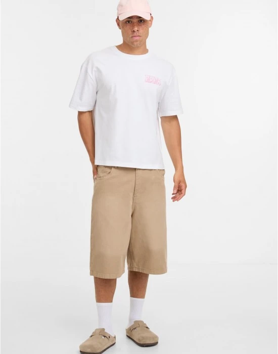 Тениска What Ever Car Cropped Oversize Tee white XXL