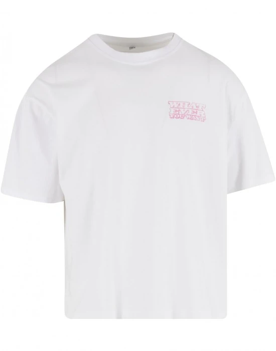 Тениска What Ever Car Cropped Oversize Tee white XXL
