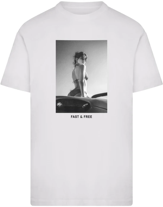 Тениска Fast & Free Tee white XXL