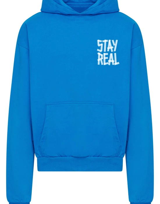 Stay Real Heavy Oversize Hoody cobalt blue XXL