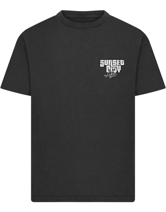Тениска Sunset City Vintage Heavy Loose Tee black XXS