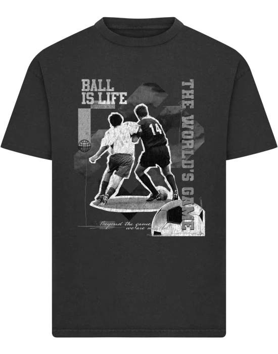 Тениска Ball Is Life Vintage Heavy Loose Tee black XXS