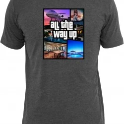 Тениска All The Way Up Mashup Tee charcoal XXL
