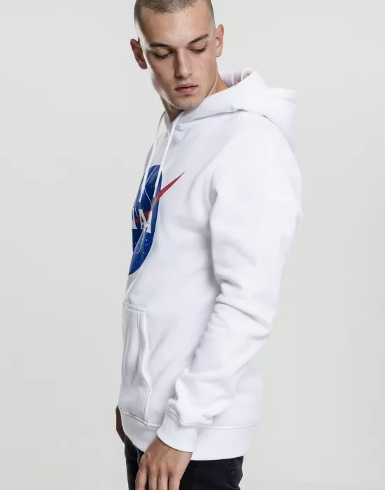 Мъжки суичър Mister Tee NASA в бял цвят, Суичъри - Hoodstyle.bg