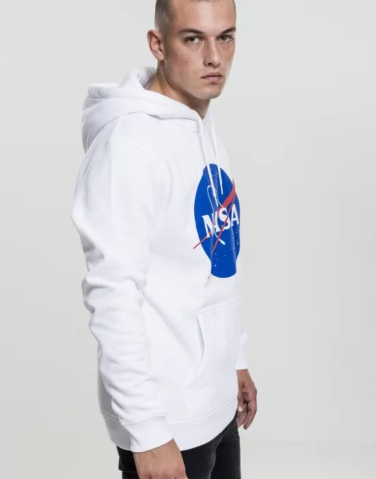 Мъжки суичър Mister Tee NASA в бял цвят, Суичъри - Hoodstyle.bg