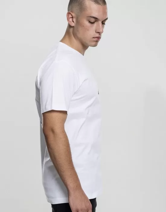 Бяла мъжка тениска Mister Tee Triangle, Тениски - Hoodstyle.bg