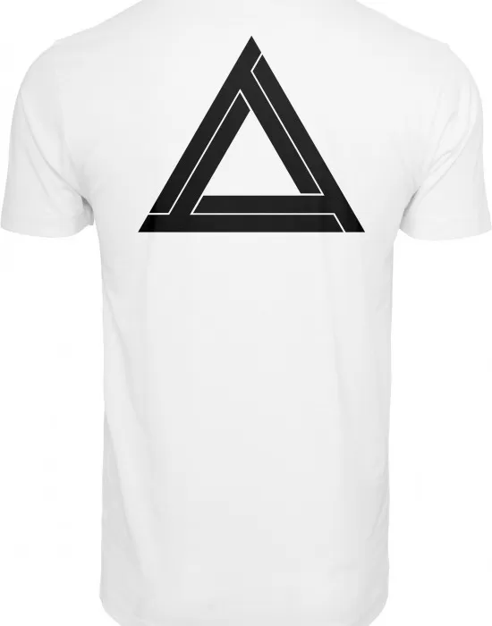 Бяла мъжка тениска Mister Tee Triangle, Тениски - Hoodstyle.bg