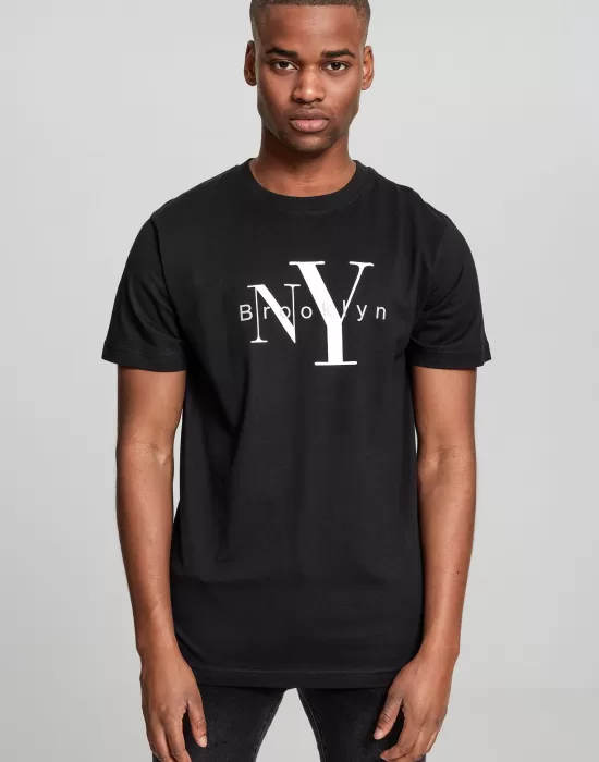 Черна мъжка тениска Mister Tee NY Brooklyn, Тениски - Hoodstyle.bg