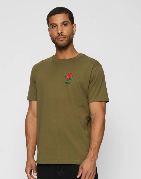 Тениска Rose Tee olive XXL