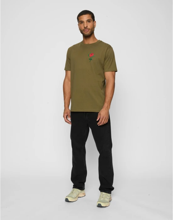 Тениска Rose Tee olive XXL