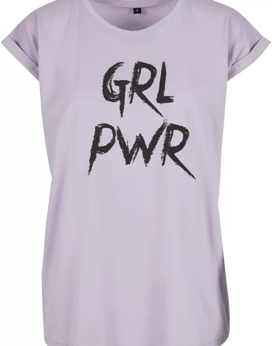 Дамска тениска в лилав цвят Mister Tee GRL PWR, Тениски - Hoodstyle.bg