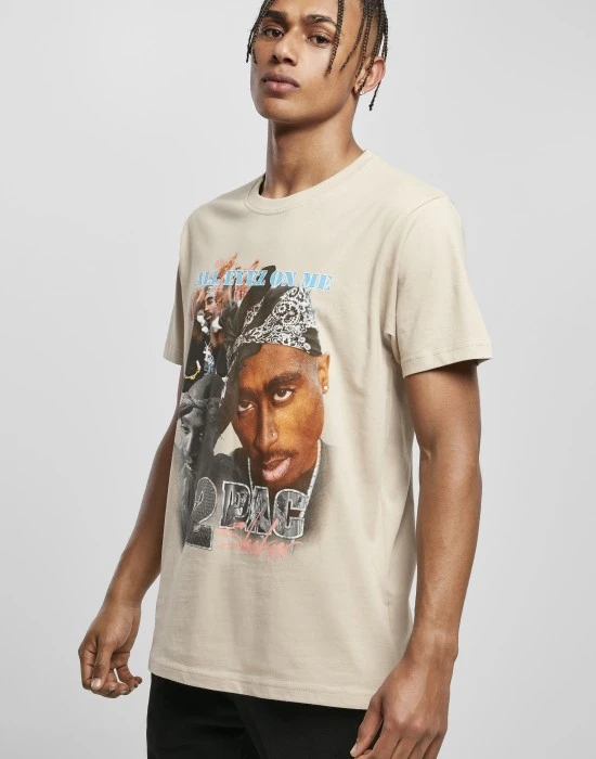 Тениска Tupac Retro Tee sand XXL