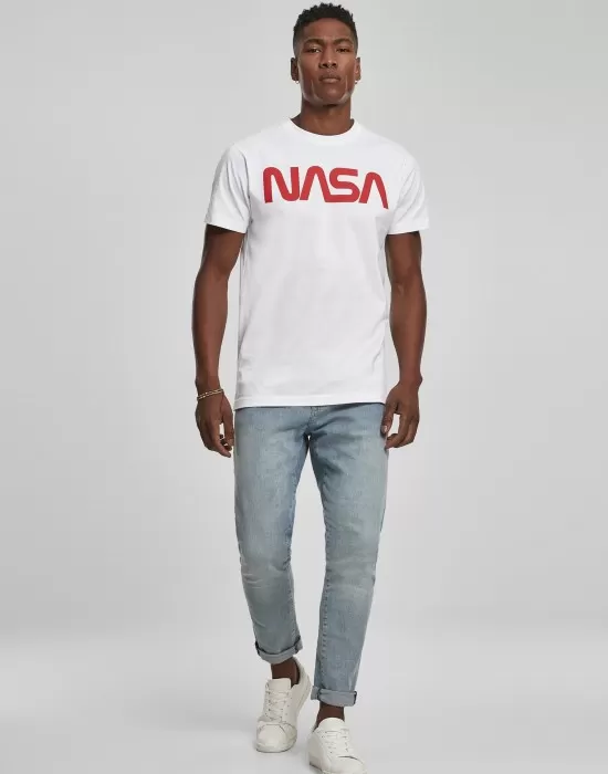 Мъжка бяла тениска Mister Tee NASA, Тениски - Hoodstyle.bg