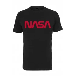 Мъжка тениска в черно Mister Tee  NASA Worm 