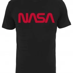 Мъжка тениска в черно Mister Tee  NASA Worm 
