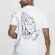 Мъжка тениска Mister Tee Pray Hands в бял цвят, Тениски - Hoodstyle.bg