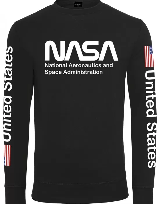 Мъжка блуза Mister Tee NASA в черен цвят, Блузи - Hoodstyle.bg