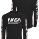 Мъжка блуза Mister Tee NASA в черен цвят, Блузи - Hoodstyle.bg