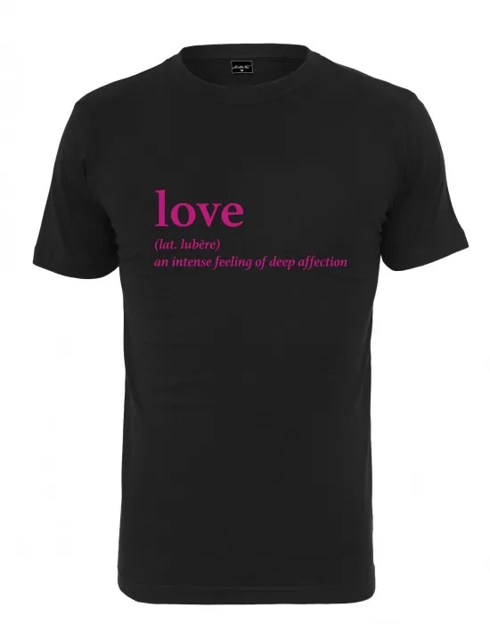 Дамска тениска Love Definition в черен цвят, Тениски - Hoodstyle.bg