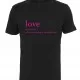 Дамска тениска Love Definition в черен цвят, Тениски - Hoodstyle.bg