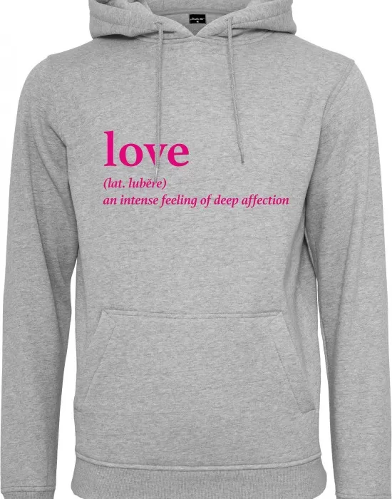 Дамски суичър Mister Tee Love Definition в сив цвят, Суичъри - Hoodstyle.bg