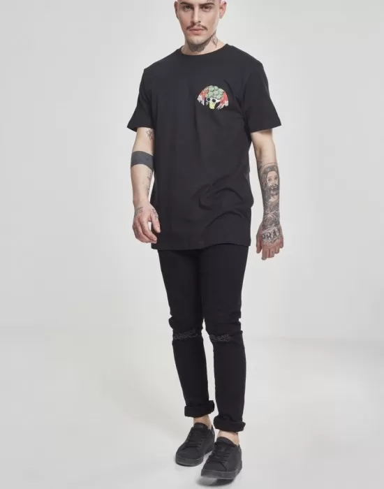 Мъжка черна тениска Mister Tee Broccoli, Тениски - Hoodstyle.bg
