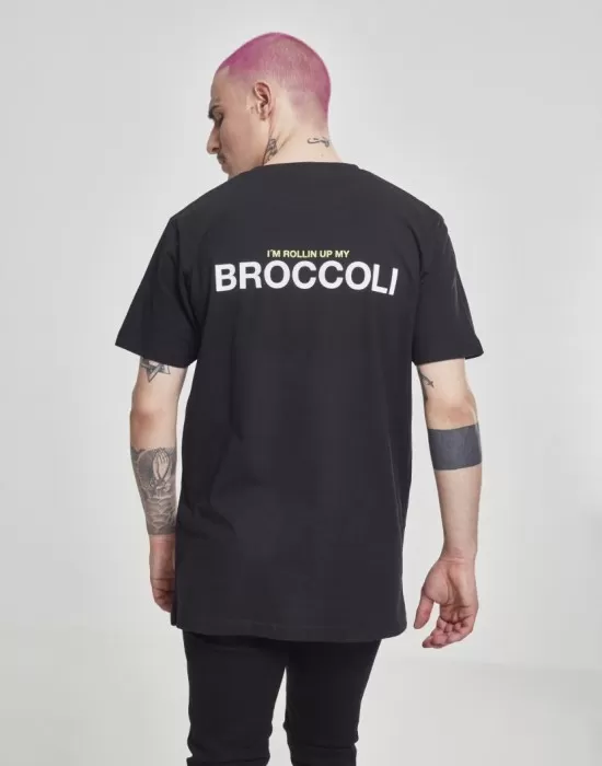 Мъжка черна тениска Mister Tee Broccoli, Тениски - Hoodstyle.bg