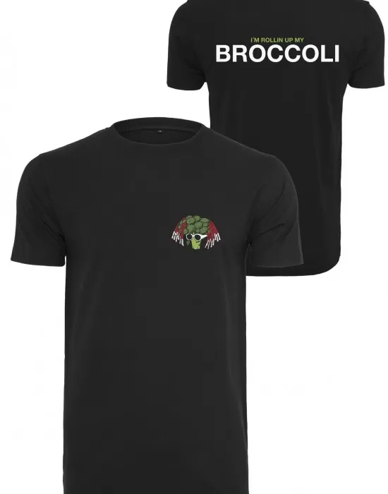 Мъжка черна тениска Mister Tee Broccoli, Тениски - Hoodstyle.bg