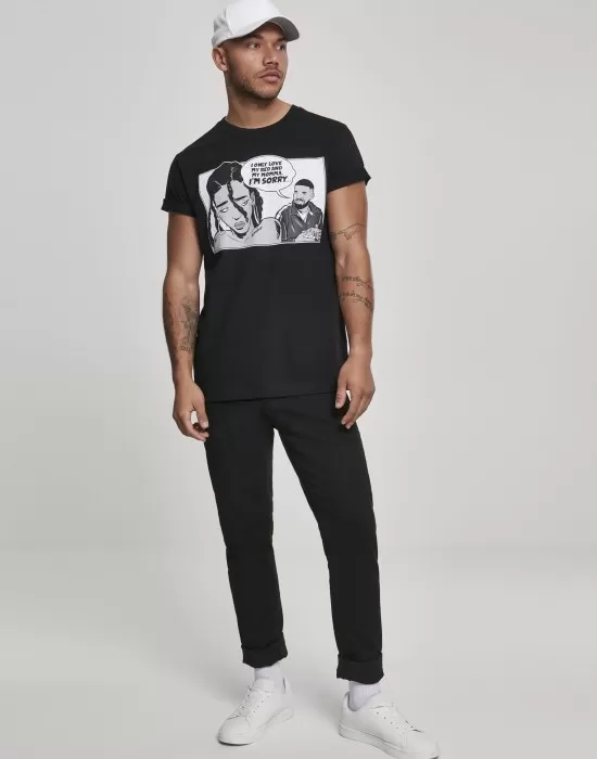 Мъжка тениска Mister Tee Sorry в черно, Тениски - Hoodstyle.bg