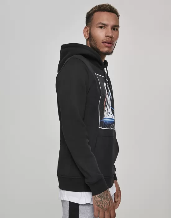Мъжки суичър Mister Tee NASA 60th Anniversary в черен цвят, Суичъри - Hoodstyle.bg