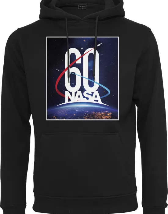 Мъжки суичър Mister Tee NASA 60th Anniversary в черен цвят, Суичъри - Hoodstyle.bg