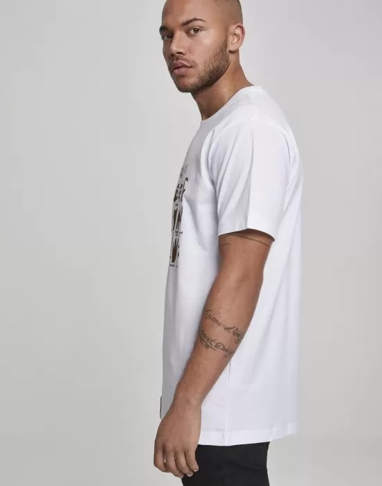 Мъжка тениска Mister Tee Gang Signs в бял цвят, Тениски - Hoodstyle.bg