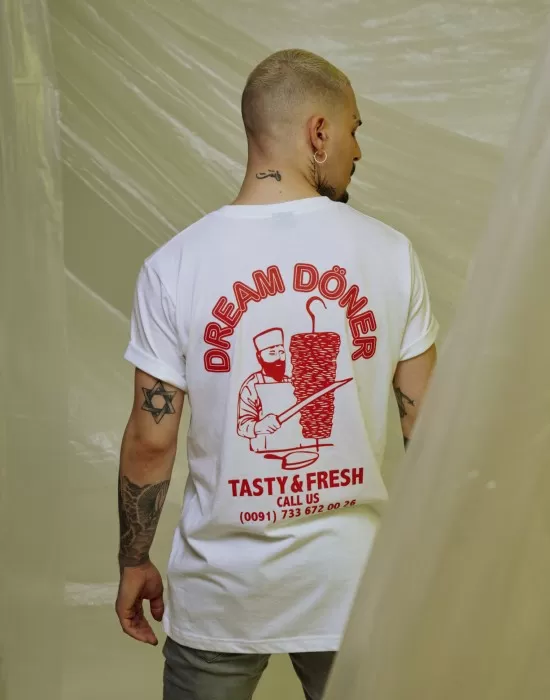 Мъжка тениска Mister Tee Dream Kebab в бял цвят, Тениски - Hoodstyle.bg