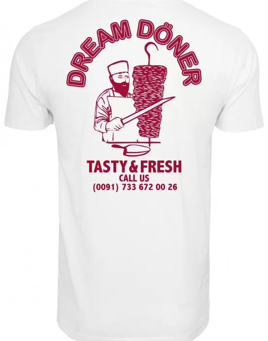 Мъжка тениска Mister Tee Dream Kebab в бял цвят, Тениски - Hoodstyle.bg