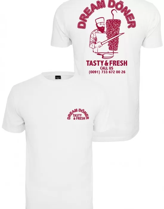 Мъжка тениска Mister Tee Dream Kebab в бял цвят, Тениски - Hoodstyle.bg