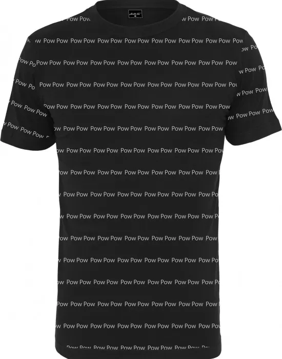 Мъжка черна тениска Mister Tee Pow Pow, Тениски - Hoodstyle.bg