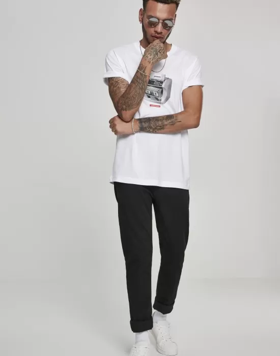 Мъжка тениска Mister Tee Cashcounter в бял цвят, Тениски - Hoodstyle.bg