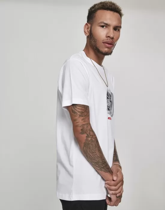 Мъжка тениска Mister Tee Cashcounter в бял цвят, Тениски - Hoodstyle.bg