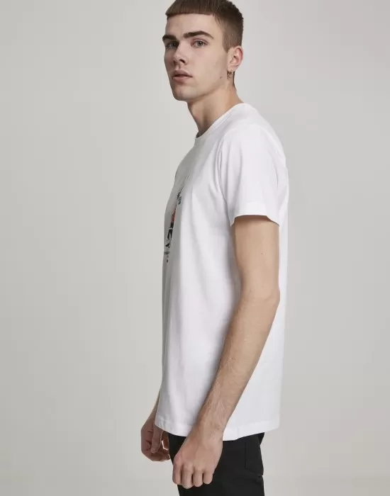 Мъжка тениска Mister Tee Bear Money в бял цвят, Тениски - Hoodstyle.bg