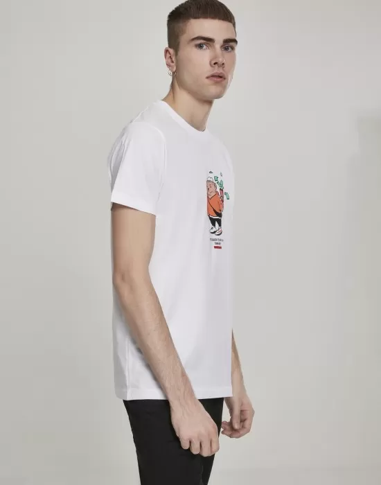 Мъжка тениска Mister Tee Bear Money в бял цвят, Тениски - Hoodstyle.bg