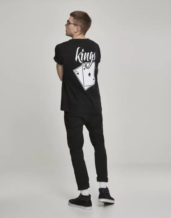 Мъжка тениска Mister Tee Kings Cards в черен цвят, Тениски - Hoodstyle.bg