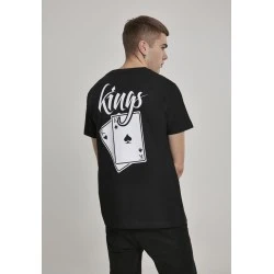 Мъжка тениска Mister Tee Kings Cards в черен цвят