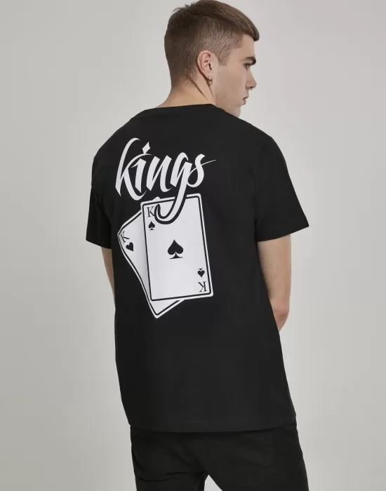 Мъжка тениска Mister Tee Kings Cards в черен цвят, Тениски - Hoodstyle.bg